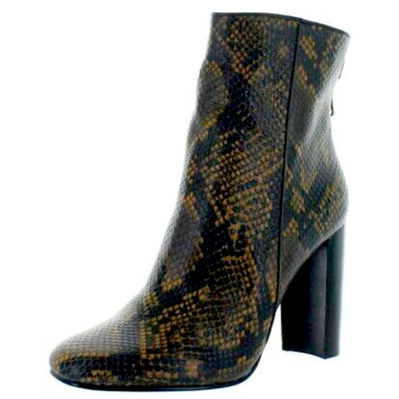 Aqua Soren Leather AlmondToeMid-Calf Fashion Boots - Picture 2 of 8